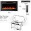 Aakifa Symple Stuff Black Electric Fireplace with 2000 BTU-119728374