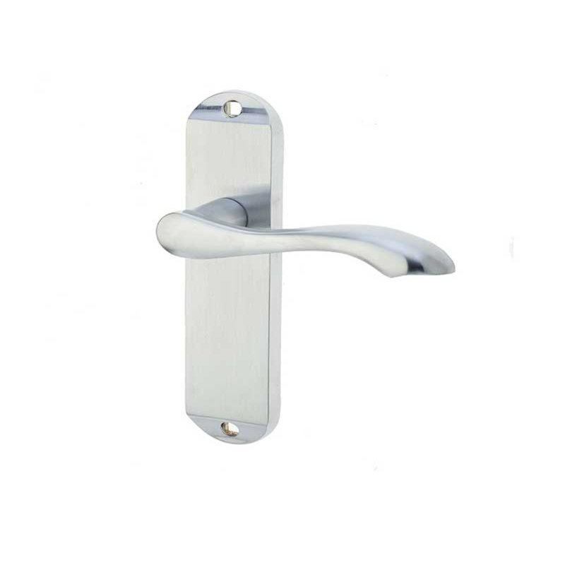 Broadway Passage Door Handle, Satin Chrome