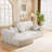 Fully Compressed Modular L-Shaped Sofa Set With Reversible Chaise & Tufted Back-975329314