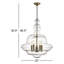 Luminaire suspendu unique à 5 lumières Roth-516711886