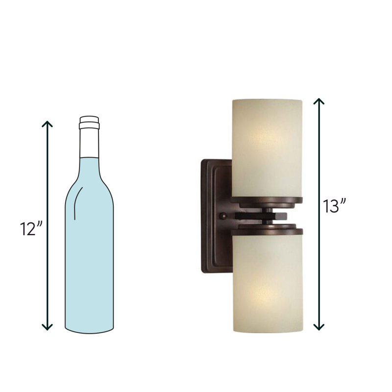 Konen Armed Sconce, Antique Bronze, Umber Linen
