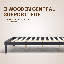 Structure de lit en bois massif NTC Sapa - Menuiserie japonaise minimaliste, pas de sommier tapissier, lattes silencieuses, assemblage facile-1995326081-1995326084