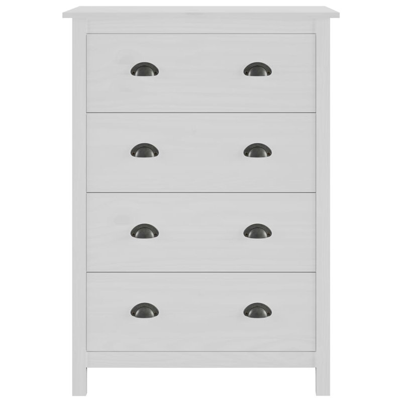 Gaudette 79cm Solid Wood Sideboard, White