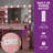 39.5" Makeup Vanity With Light Bulb And 4 Drawers-1570958430