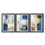 ABSTRACT Series Dxxxi - Impression encadrée sur mesure de qualité supérieure - 3 pièces-1362999218