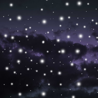 Wannanup Anita's And Bella's Artwork Purple Midnight Blue Cosmos 1 by - Wrapped Canvas Print