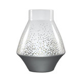 Souffle d' Or White/Platinum 9.45" Porcelain Table Vase