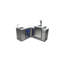 Mont Alpi Bar Series Ma-bev90keg 90 Degree Stainless Steel Outdoor Rated 3 Beer Tap Kegerator Keg Dispenser + Wine Cooler Beverage Center Refrigerator + Granite Countertops + Faucet & Sink