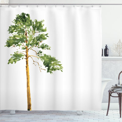 Bathel Shower Curtain with Hooks Included