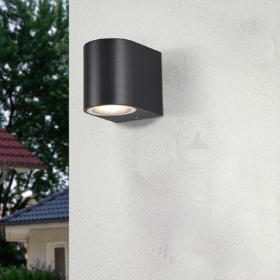 Avyan Black 8cm H Integrated LED Outdoor Flush Mount