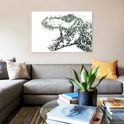 « tyrannosaure rex », impression sur toile tendue