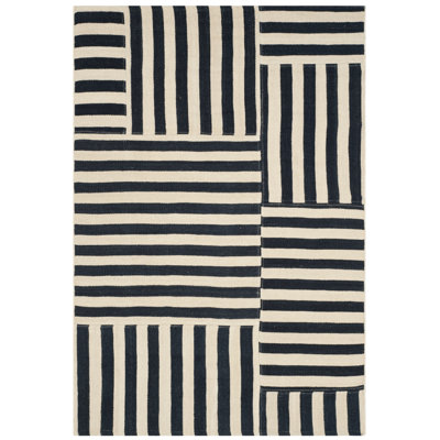 Ralph Lauren Canyon Stripe Patch Wool Striped Rug