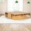 Lits avec rangement, structure en bois aggloméré très grand, chambre à coucher moderne peu encombrante