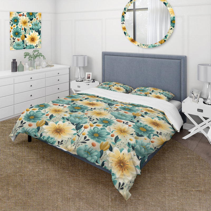 Ensemble de housse de couette Mindfulness Sanctuary Mediation, Housse de couette simple + 1 taie décorative stan