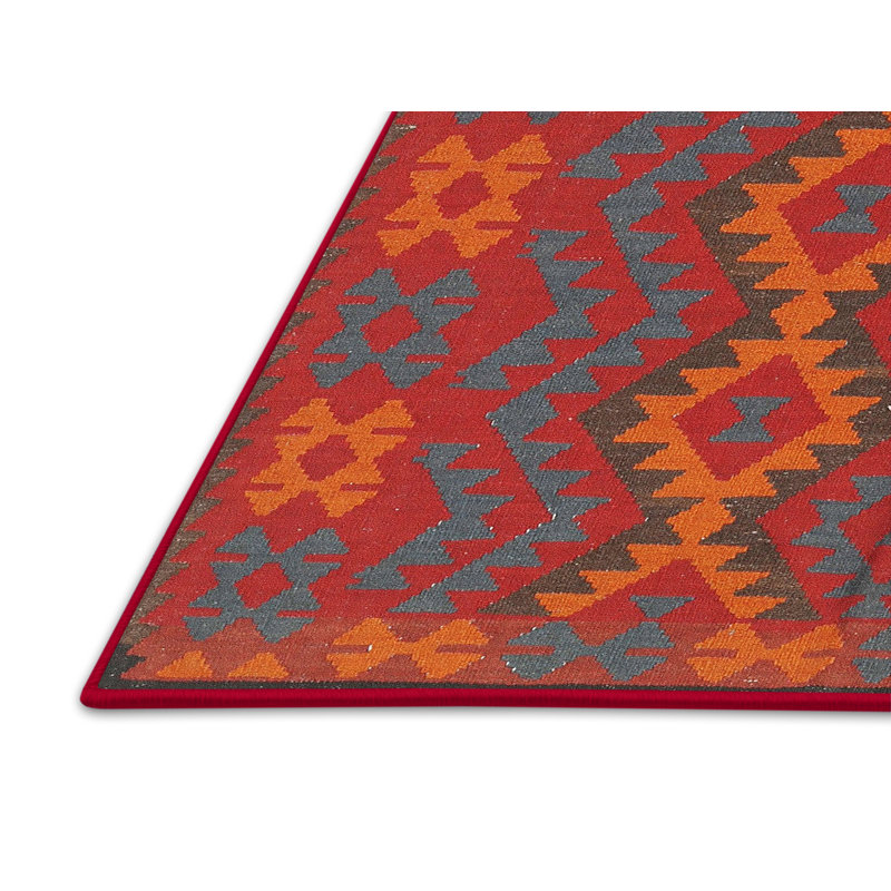Tapis brun/noir/crème traditionnel, Rectangle 2 pi x 3 pi