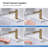Circular Touchless Bathroom Faucet with Pop-Up Drain — Plug-In or Battery Powered-128511893