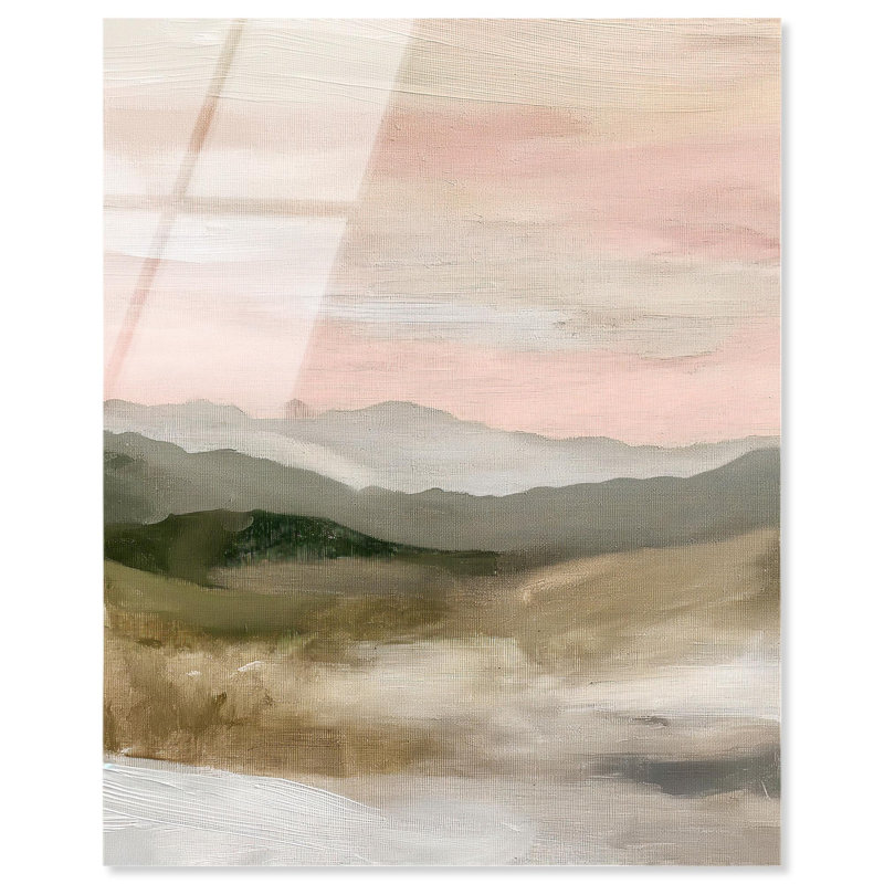 «Misty Mountain Morning I», reproduction d'art sur toile par Art Remedy, H 45 po x l 36 po