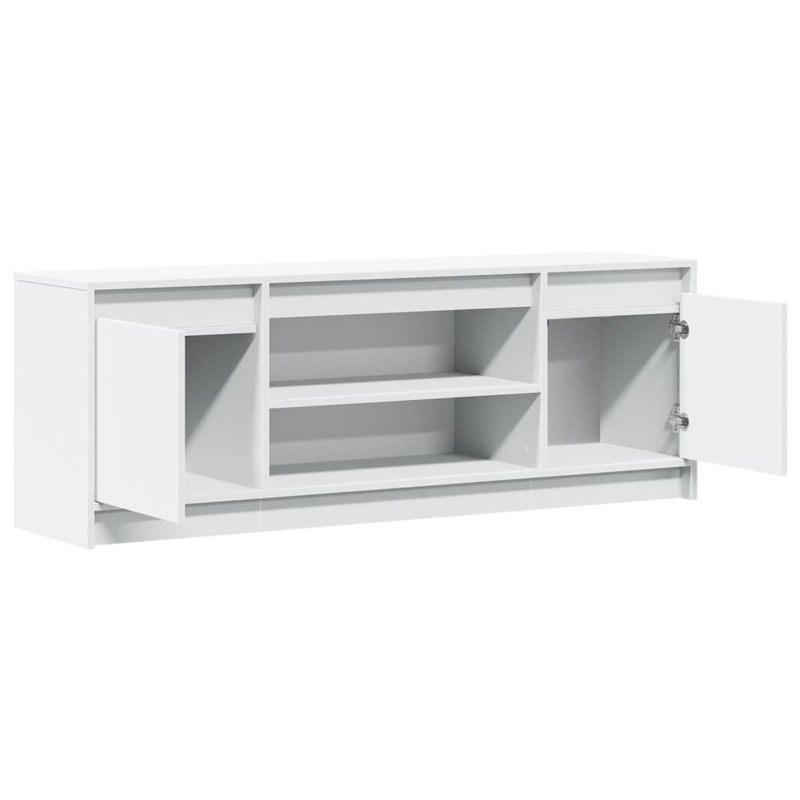 Cyarah Unfinished TV Stand, White, 139.5cm