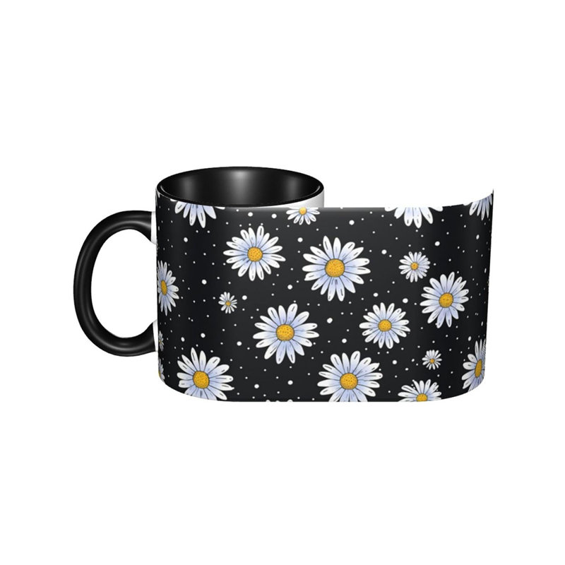 Daisy Coffee Mug Funny Ceramic Tea Cup 11oz