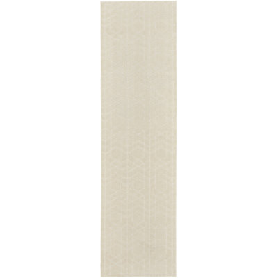 Nourison Washable Charm 2' x 6' Ivory Modern Indoor Rug