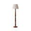 French Vintage-Style Solid Wood & Fabric Floor Lamp