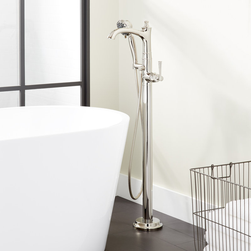 Beasley Freestanding Tub Filler - Without Rough-In Valve, Chrome