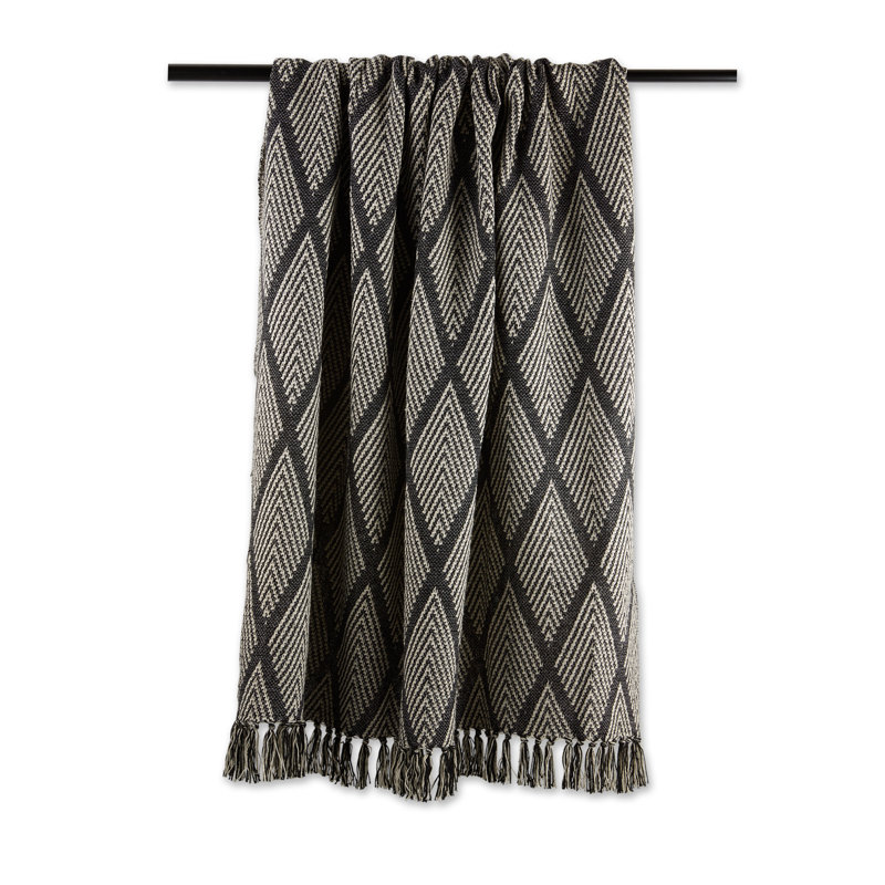 Jeté 100% coton Multi Diamond, Gris