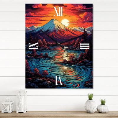 Horloge murale Sunset