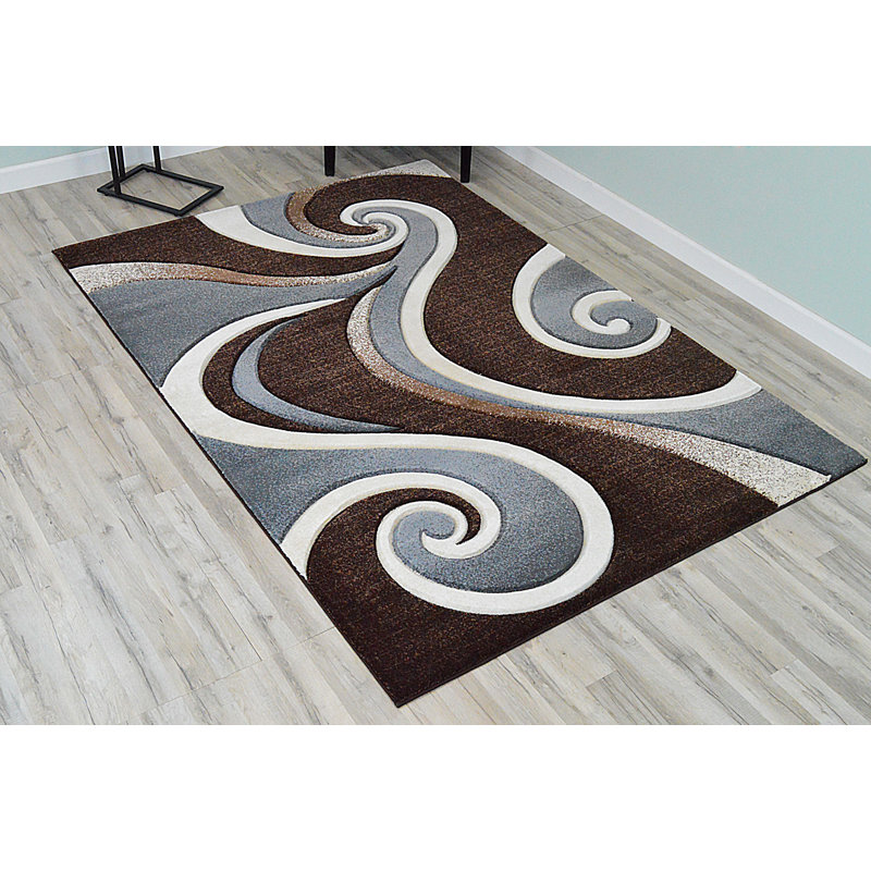 Mccampbell Abstract Indoor Rug, Rectangle 8' x 11'