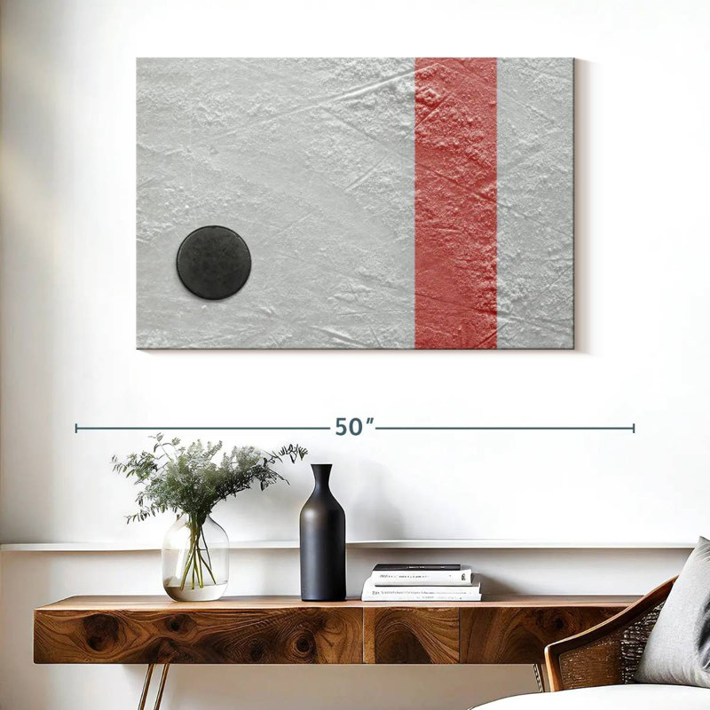 Sireci Ice Hockey Puck, 26" H x 39" W