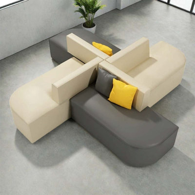 Creative casual double-sided reception sofa