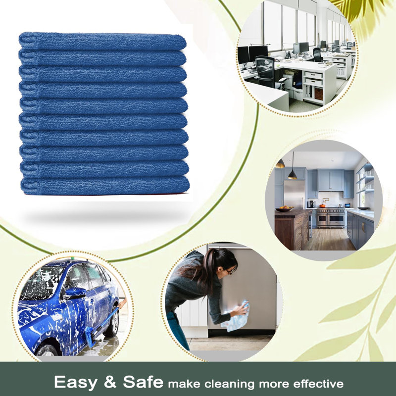 Mylin Microfiber Cleaning Cloth, Blue 