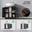 Armoire de rangement pour salle de bain avec 2 portes et tablette réglable (sans lavabo)-1570557724