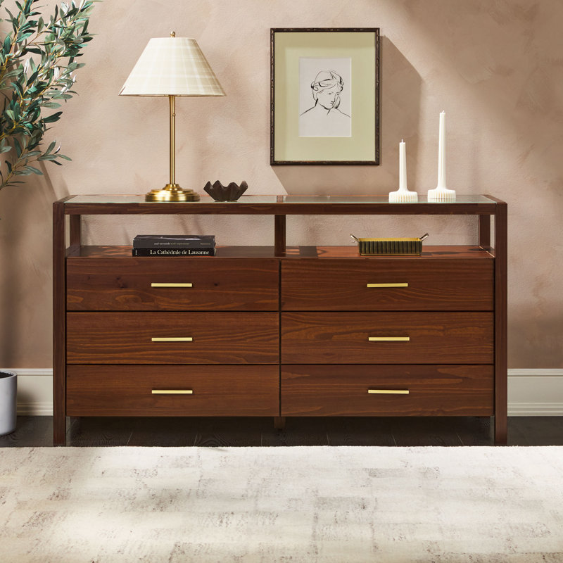 Commode 6 tiroirs EZ, Noir