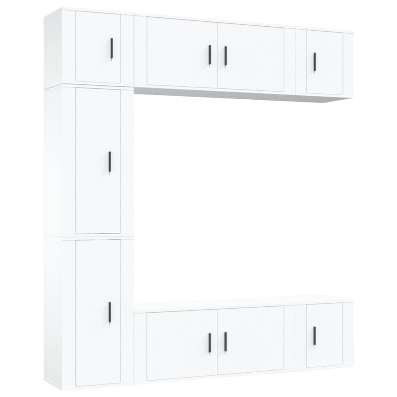 Alper Unfinished Floating TV Stand for TVs up to 78", White