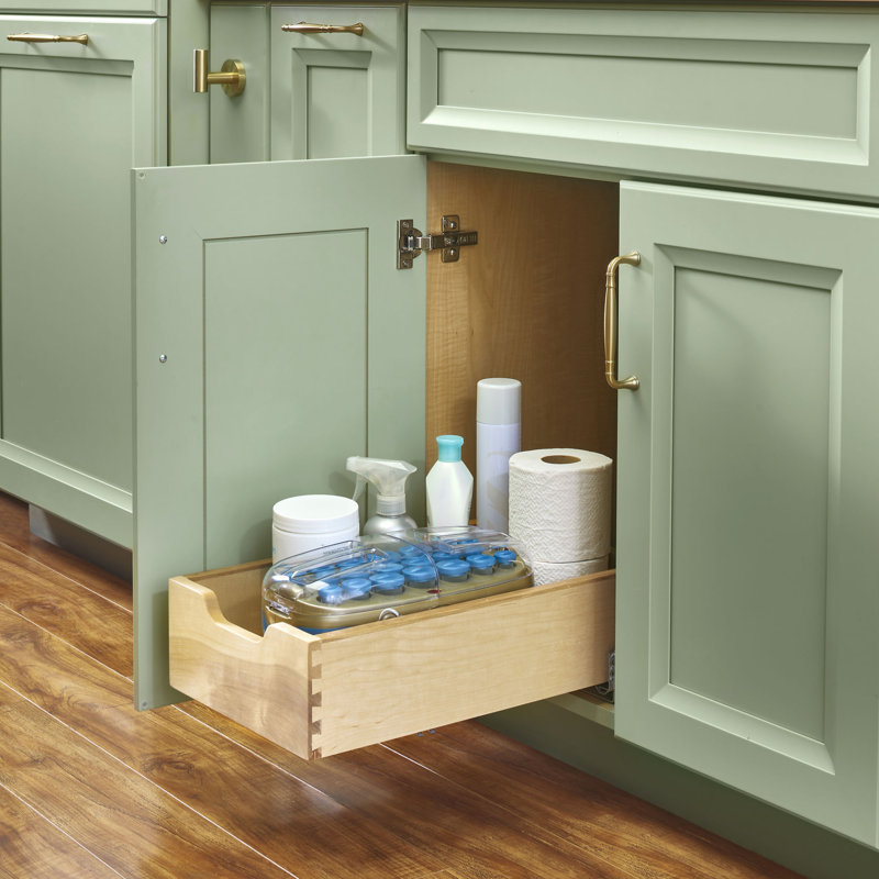 Tiroir d'armoire de cuisine 11,71 po Rev-A-Shelf avec fermeture en douceur, 4WDB-1219SC-1