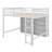 Full Size Loft Bed With Storage, Wooden Loft Bed Frame With 8 Open Storage Shelves And Built-In Ladder-1461039183