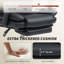 Chaise de bureau, fauteuil de bureau inclinable en tissu adapté aux animaux de compagnie, noir-385638734