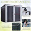 Bouzoun 13 ft. W x 8 ft. D Plastic Pent Garbage Shed