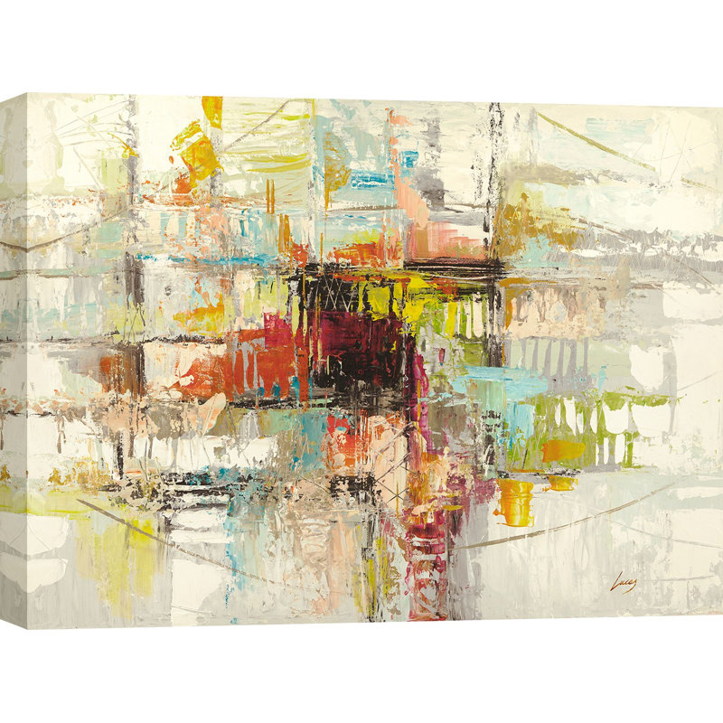3LA6501 Slight Thought by Lucas - Wrapped Canvas Painting, 70cm H x 100cm W x 4cm D