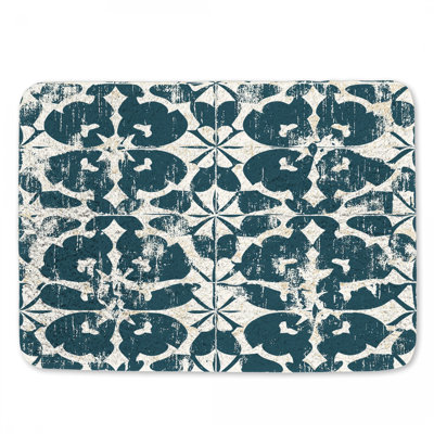 Ornement de tapis de bain floral
