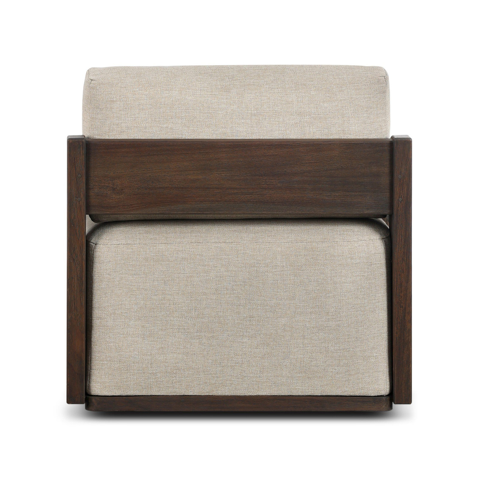 Owen Teak Wood Swivel Patio Chair