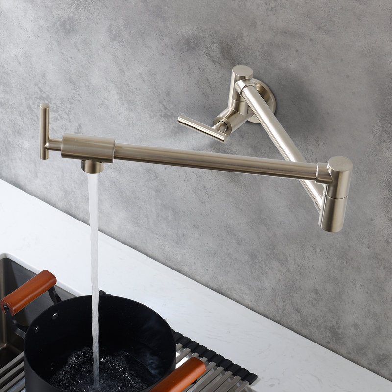 Robinet remplisseur avec accessoires, Nickel brossé