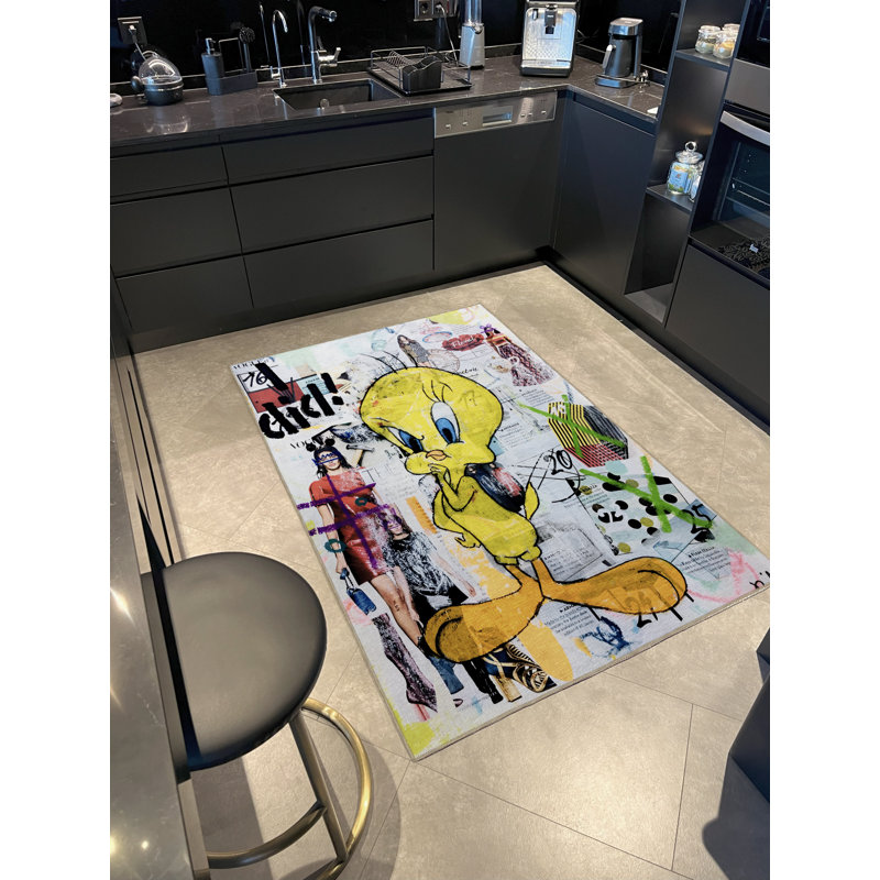 Tapis multicolore multicolore, Rectangle 4 pi 11 po x 7 pi 6 po