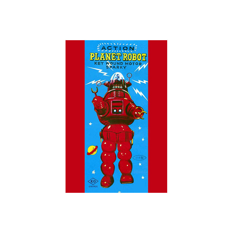 « action planète robot », affiche rétro