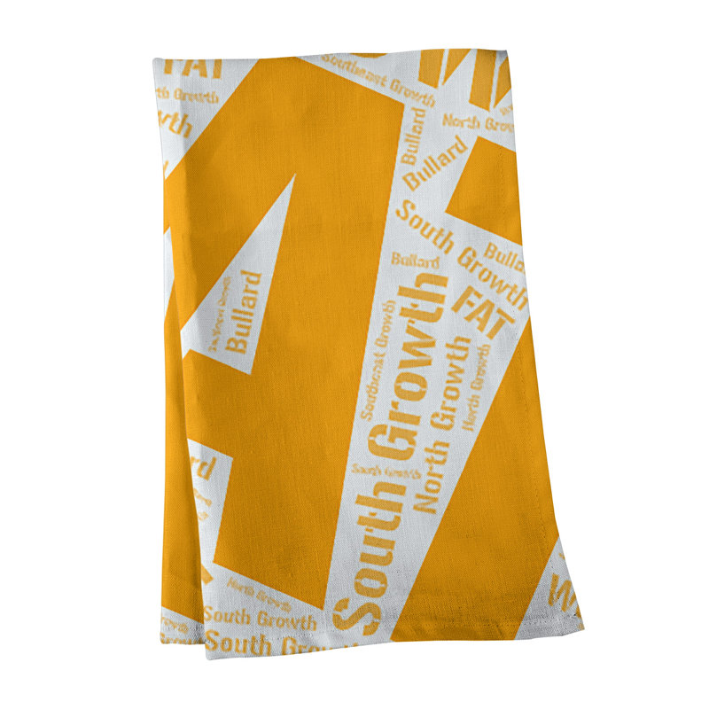 Cotton Tea Towel Kitchen Towel, Cyan, Fresno
