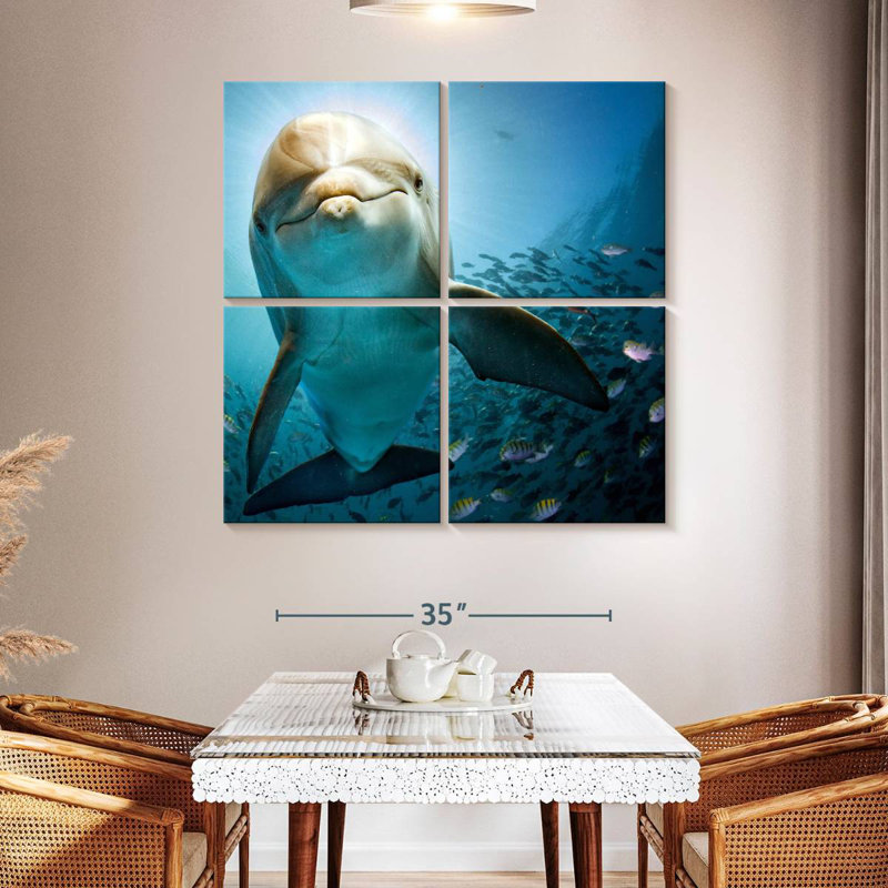 Brampt Curious Dolphin, 45" H x 45" W
