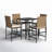 4 - Person Patio Dining Set with Square Table , Cushions Included