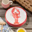 Cuisine côtière amusante: assiettes à dîner en mélamine de 11 pouces de Beach House - ensemble de 6, conception nautique vibrante, durable, légère et lavable au lave-vaisselle