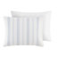 Housse de couette en coton 5 pièces pour lit double / grand lit - Design texturé tissé avec fermeture à boutons et couvre-oreillers décoratifs-116012627